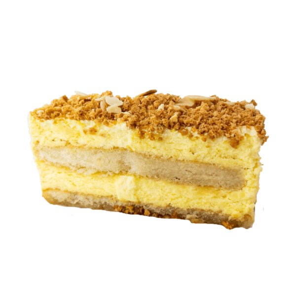 almond tiramisu slice