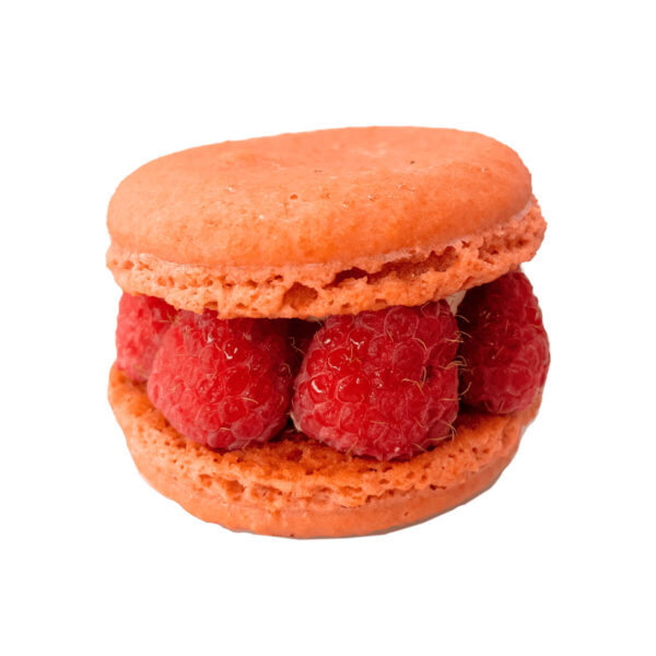 rose lychee mini cake macaron
