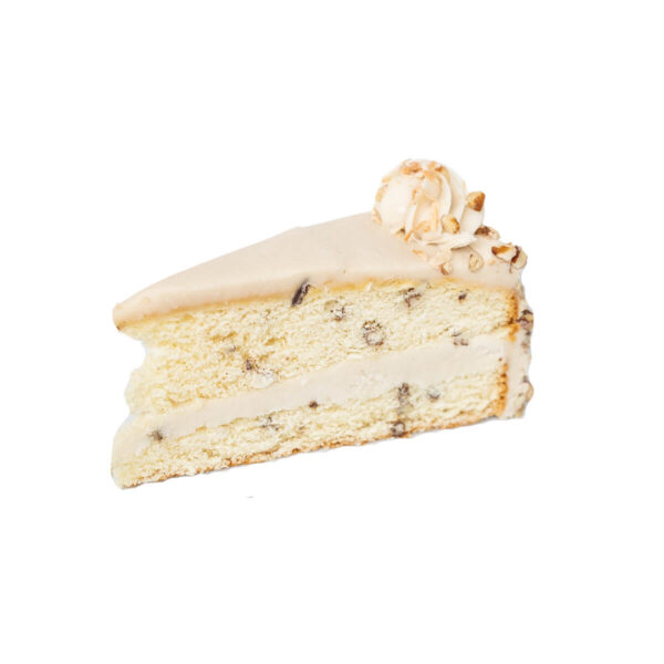 italian cream cake slice