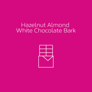 hazelnut almond white chocolate bark