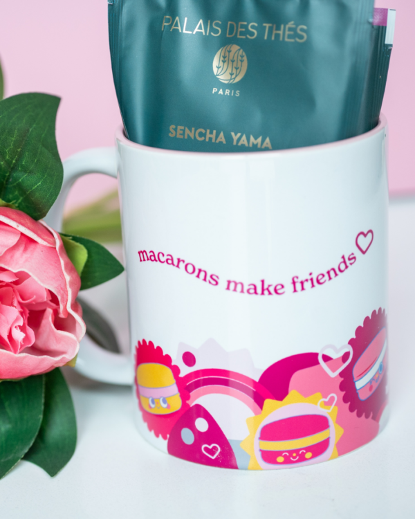 le macaron fishers tea and mug gift set