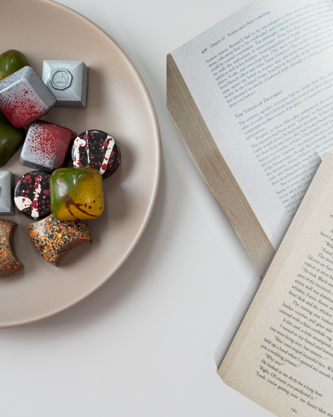 book swap and bonbons