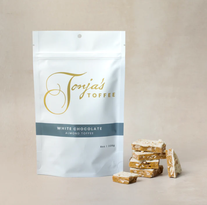 White Chocolate Almond Toffee