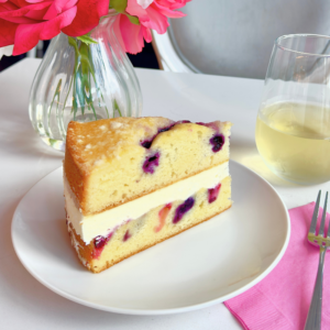 lemon berry mascarpone cake at le macaron fishers